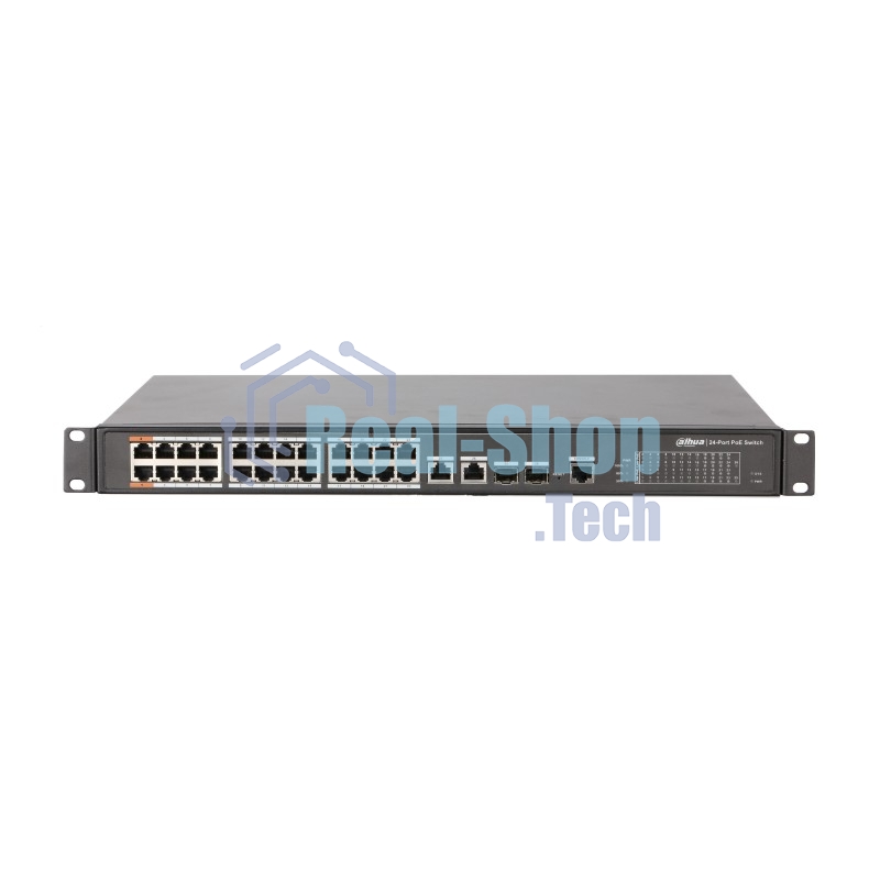 Коммутатор Dahua DH-PFS4226-24ET-360, 24×1 Гбит/с + 2×1 Гбит/с Combo, управляемый