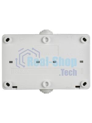Розетка 2-я IEK ERS22-K01-16-54-DC ОП Форс РСб22-3-ФБ 16А IP54 с заземл. защ. шторки белый