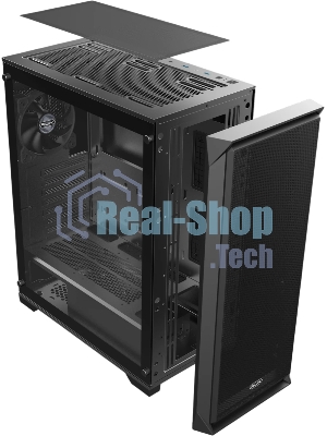Корпус без блока питания Raijintek ARCADIA 41, Midi-Tower, TG, 1x120мм, 2xUSB-A 3.0 + 1xUSB-C, ATX, mATX, mITX Black