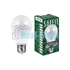 Лампа светодиодная SAFFIT SBA6020 (55014) 20Вт Е27 белый
