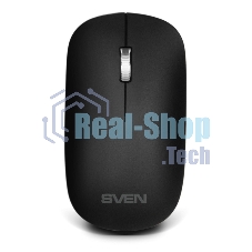 Комплект беспроводной SVEN ножничная клавиатура + мышь KB-C2550W черный (109 кл.,12Fn, 1000DPI, 2+1 кл.)