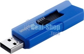 Флешка USB Smartbuy STREAM Blue (SB8GbST-B), 8Gb, USB 2.0, R/W 25/15, синий/черный