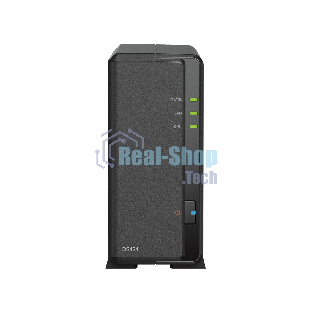 СХД SYNOLOGY настольное исполнение 1BAY NO HDD DS124