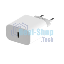 Сетевое зарядное устройство Maxvi CHL-601PD 18W, 3A, QC 3.0, PD 3.0, 1xUSB-C, белый