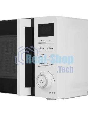 Микроволновая печь Centek CT-1562 белый/черный, 20 л, 700 Вт, переключатели - поворотный механизм, кнопки