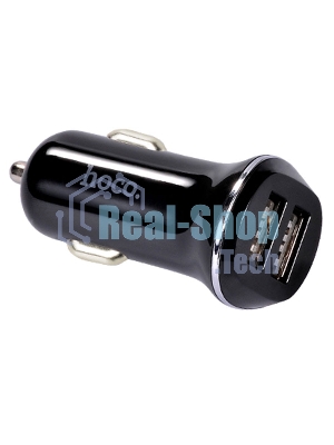 Автомобильная зарядка HOCO Z1 2xUSB, 2.1A, 11W, черный