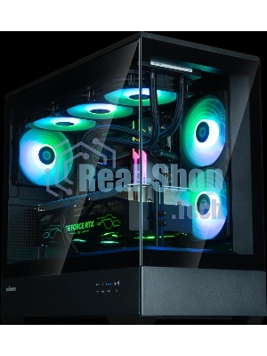 Компьютерный корпус ZALMAN P30 V2, MATX, черный, WINDOW, 2x3.5