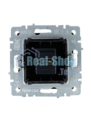 Розетка HDMI IEK BRITE РHDMI-0-БрС сталь
