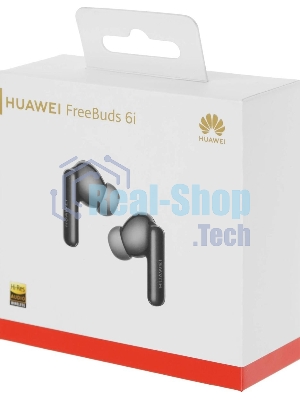 Наушники TWS Huawei FreeBuds 6i (Orca-T100) черный, внутриканальные, Bluetooth, активное шумоподавление, до 8 ч