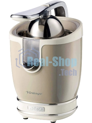 Соковыжималка Ariete 0413/03 Vintage бежевый, цитрусовая, 85 Вт, 600 мл, механическое