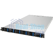 Серверная платформа ASUS RS700-E11-RS12U, 1U, 2x Socket-E LGA4677, 32x DDR5 4800*/5600*, 12x2.5'' NVMe/SATA*/SAS* hsb (*-RAID/HBA need), 2x M.2 PCIe 2260/2280, up to 3x PCIe Gen5 + 1 x int RAID slot, 2 x 10G(Intel X710-AT2) RJ45 LAN, 1+1 1600W
