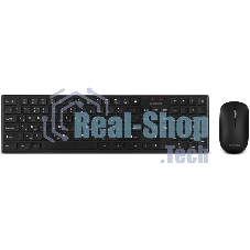 Комплект беспроводной SVEN ножничная клавиатура + мышь KB-C2550W черный (109 кл.,12Fn, 1000DPI, 2+1 кл.)