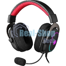 Гарнитура Redragon Zeus X чёрный, проводная, USB, подсветка