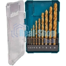 Набор сверл Makita D-72849 по металлу (10пред.) для дрелей