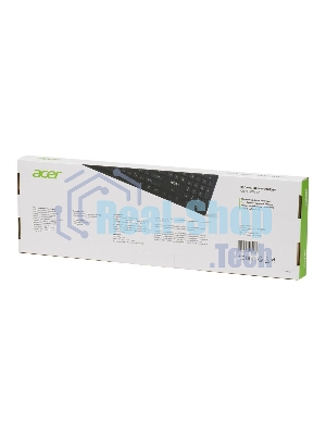 Клавиатура проводная Acer OKW122, USB, черный