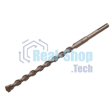 Бур по бетону Denzel двойная спираль, Cobalt W-tip, 14x260 мм, SDS PLUS