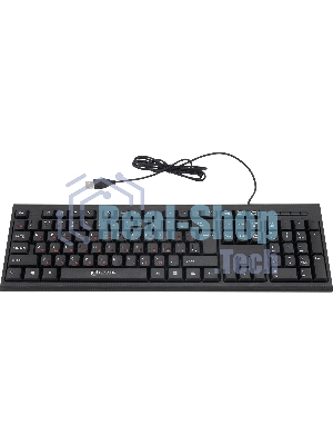 Комплект клавиатура+мышь Oklick 630M проводной, USB, 1600 DPI, чёрный