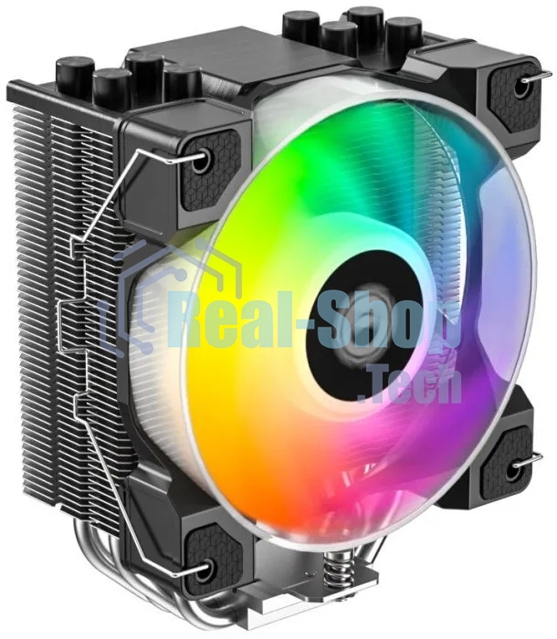 Кулер ID-Cooling SE-214-XT DF ARGB черный 120мм алюминий/медь 1500rpm 27db 4-pin 180W 150мм