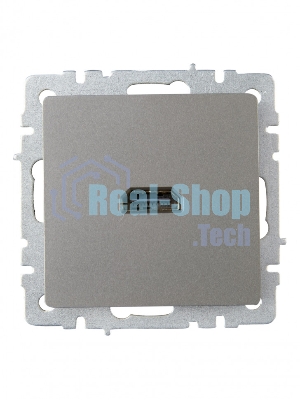 Розетка HDMI IEK BRITE РHDMI-0-БрС сталь