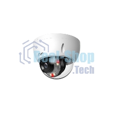 Уличная купольная IP-видеокамера Dahua DH-IPC-HDBW2449EP-S-IL-0280B Smart Dual Light с ИИ 4Мп, 1/2.9” CMOS, объектив 2.8мм, видеоаналитика, ИК до 30м, LED до 30м, IP67, корпус: металл