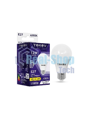 Лампа светодиодная низковольтная TOKOV ELECTRIC 12 Вт А60 4000К Е27 24/48В
