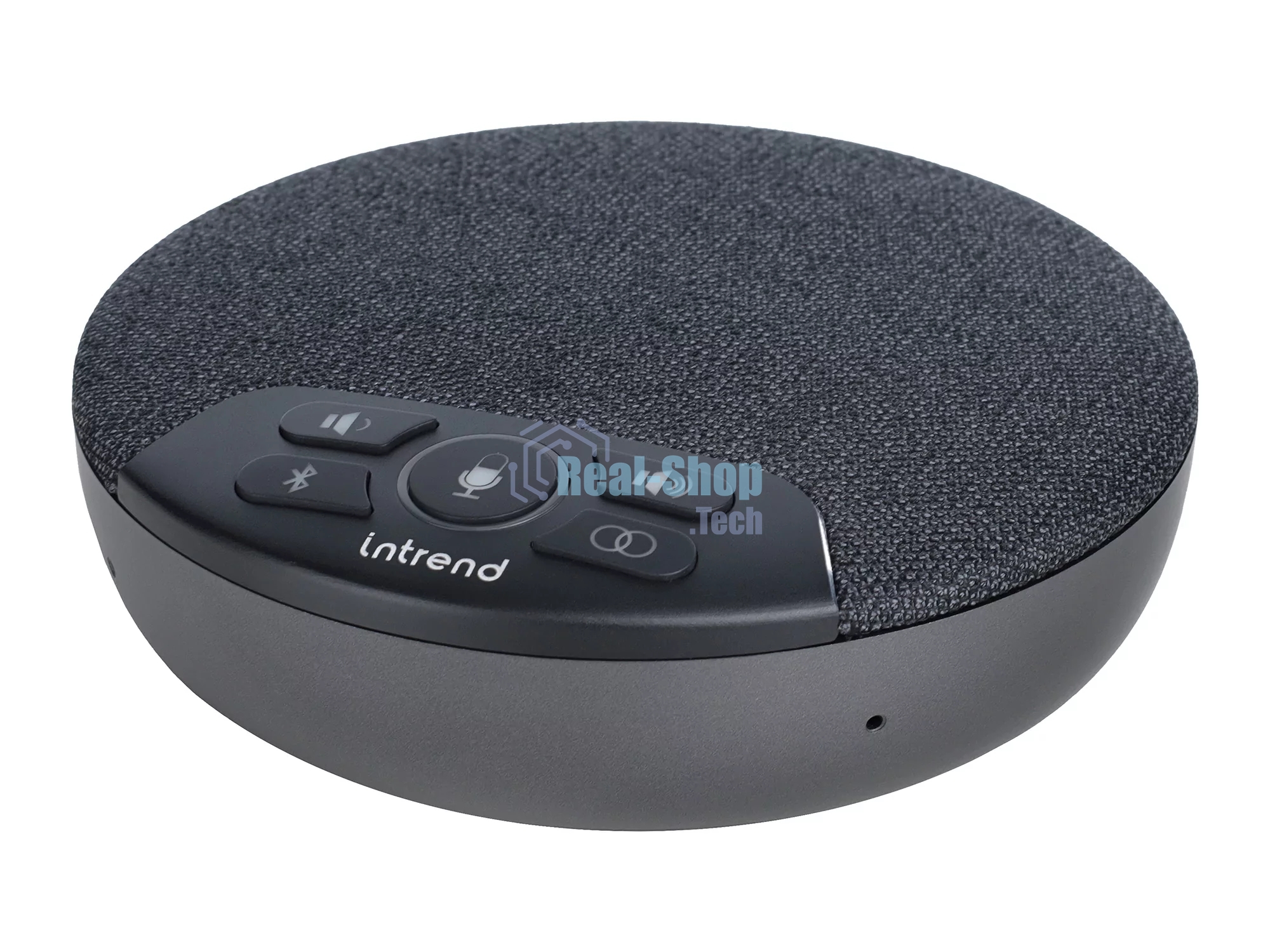 Спикерфон Intrend ITSPH-W200 4 капсюля, BT+USB, эффективный радиус 3м, ANC, AEC, AGC, полнодуплексная связь, беспроводное каскадирование 2х спикерфонов, аккумулятор: время работы в режиме разговора до 12 часов. В комплекте USB-dongle