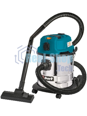 Строительный пылесос Bort BSS-1620-Storm синий, 270/1600 Вт, уборка сухая/влажная, пылесборник мешок/контейнер, 20 л