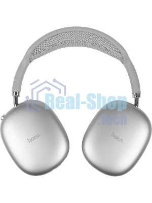 Беспроводные/проводные наушники Hoco W35 Air Triumph серебристый, полноразмерные, Bluetooth + проводной, до 45 ч