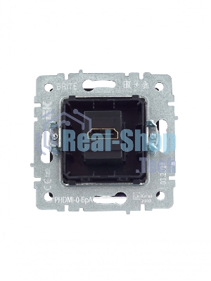 Розетка HDMI IEK BRITE РHDMI-0-БрА алюминий