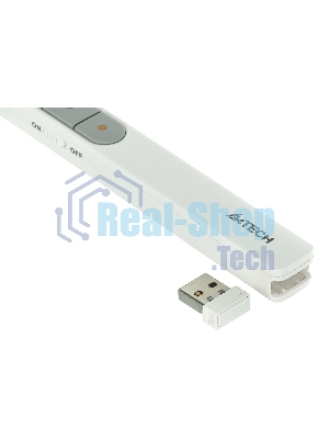 Презентер беспроводной A4Tech LP15 белый, радиоканал, USB, кнопки - 3