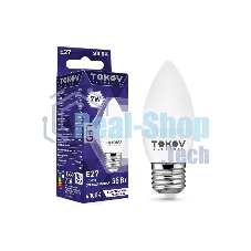Лампа светодиодная TOKOV ELECTRIC 7Вт С37 4000К Е27 176-264В