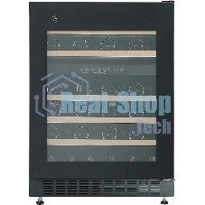 Винный шкаф встраиваемый Hyundai HBWC 0862 DUT 1-нокамерн. черный