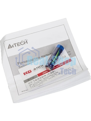 Мышь беспроводная A4Tech G9-500F черный, 1200 dpi, радиоканал, USB, кнопки - 4