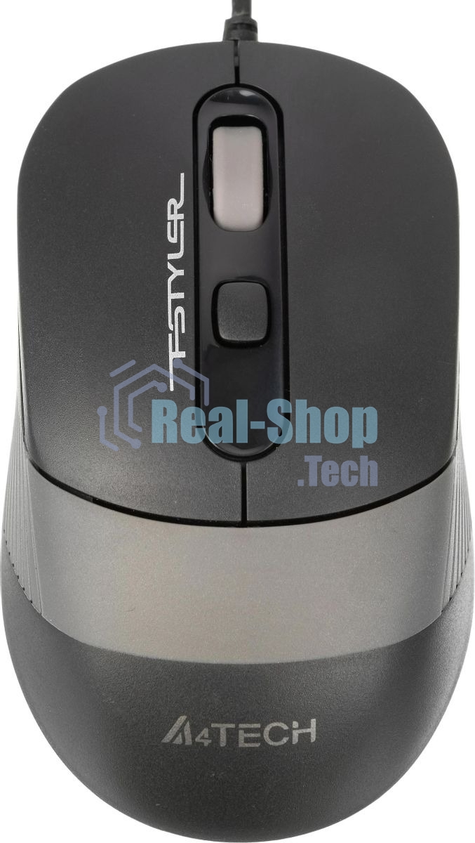 Мышь проводная A4Tech Fstyler FM10 черный/серый, 1600 dpi, USB, кнопки - 4