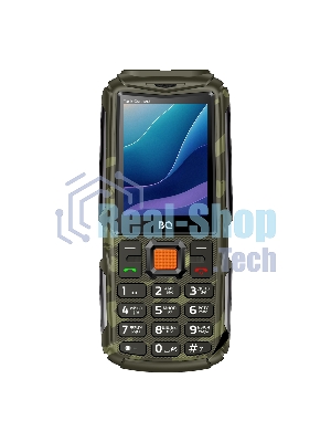 Мобильный телефон BQ 2430L Tank Connect камуфляж/серый
