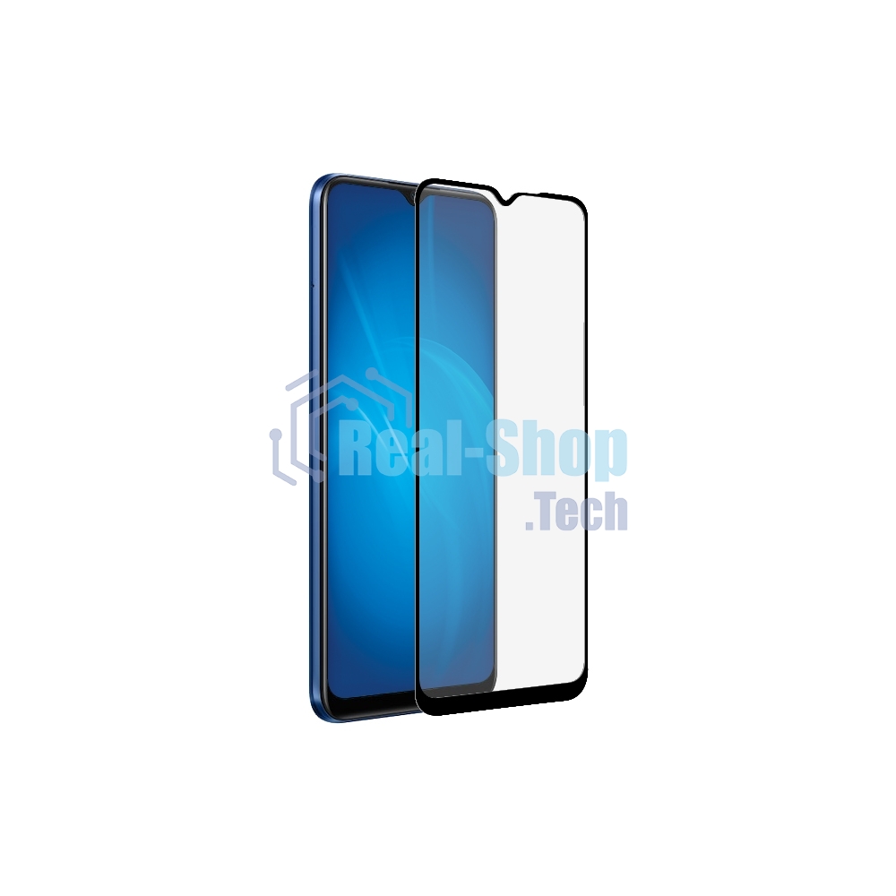 Защитное стекло для экрана DF rmColor-11 черный для Realme C15 прозрачная 1шт. (DF RMCOLOR-11 (BLACK))