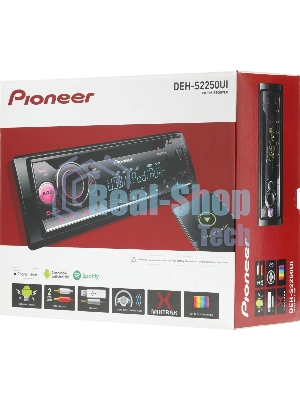 Автомагнитола Pioneer DEH-S2250UI, 1 DIN, CD, USB Type-A, AUX, пульт ДУ, съёмная панель
