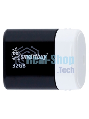 Флешка USB Smartbuy LARA Black (SB32GbLARA-K), 32Gb, USB 2.0, R/W 15/5, черный/белый