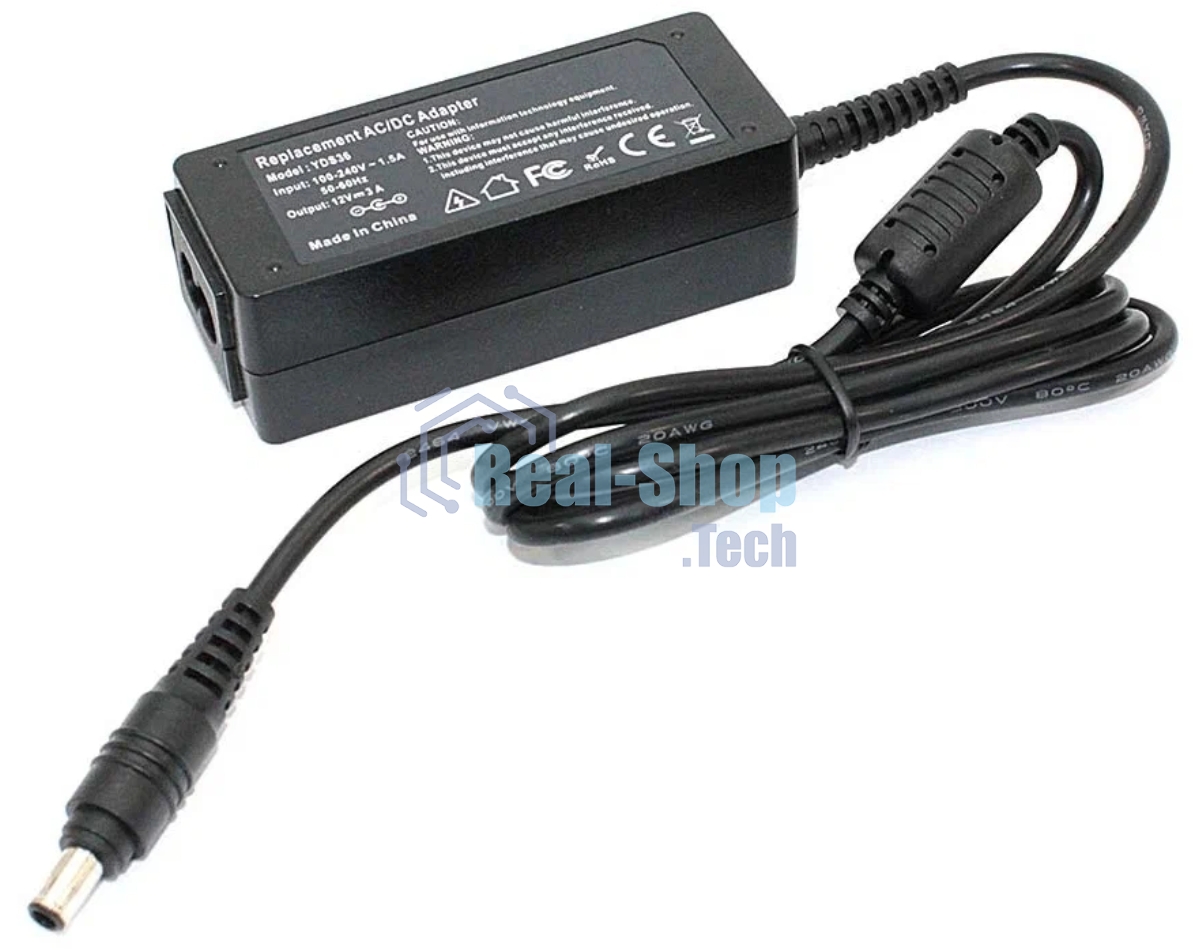 Блок питания для монитора и телевизора LCD 12V 3A, 5.0x3.0 OEM
