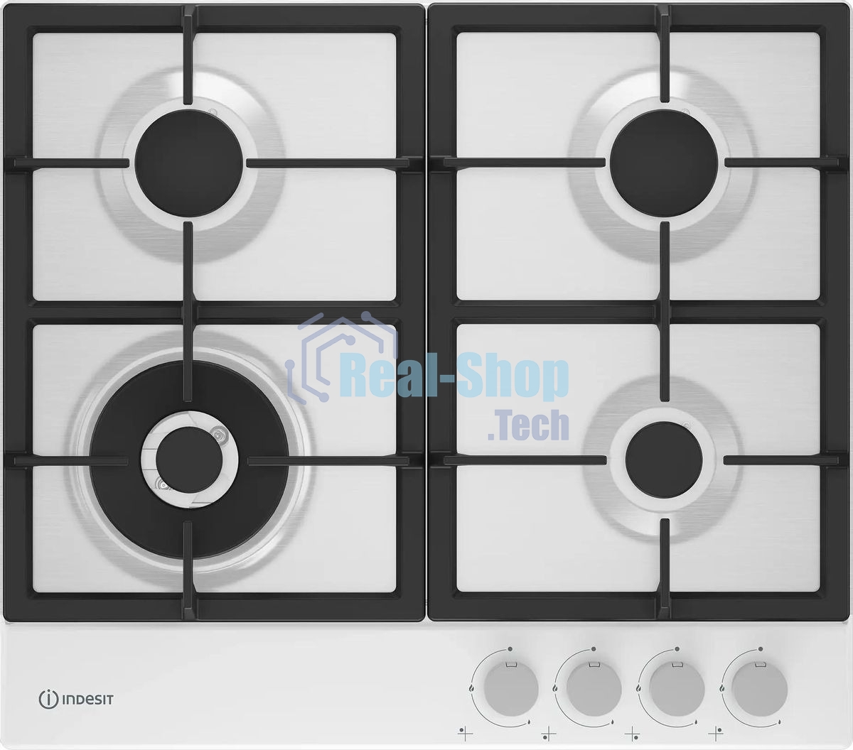 Газовая варочная панель Indesit THPM 642 WS/WH/I, независимая, белый