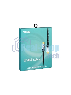 Кабель VCOM USB4 TypeC(M)--TypeC(M), 5K 60Hz, 8K 30Hz 40Gbps, PD 240W, 2м CU560-2M