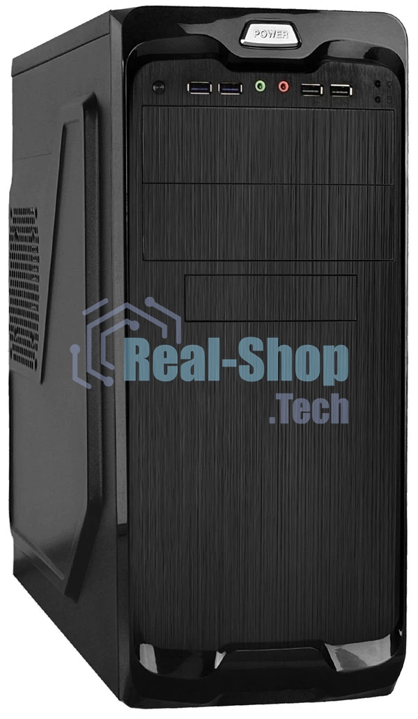 Компьютерный корпус Miditower ExeGate UN-604-UNS500 (ATX, БП UNS500 с вент. 12см, 2хUSB+2хUSB 3.0, аудио, черный)