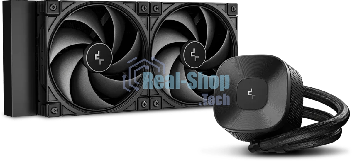 Система жидкостного охлаждения Deepcool LE240 V2 Zero Dark Soc-AM5/AM4/1200/1700/1851 черный 4-pin 28.2-31.6dB Al 220W 1359gr Ret (R-LE240ZERO-BKLNMD-G-1)