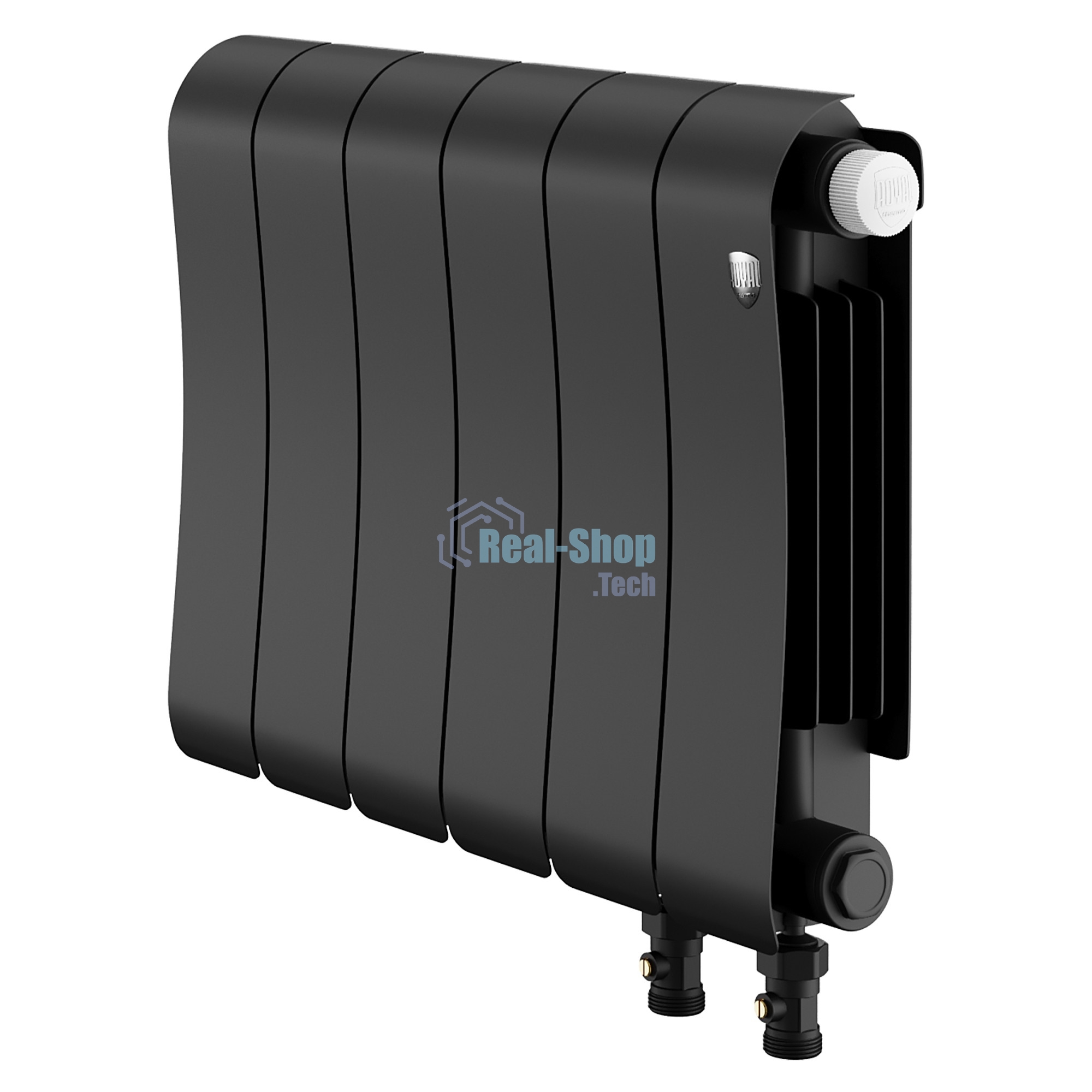 Радиатор биметаллический Royal Thermo Infinity 300 Noir Sable VR80 - 6 секц.