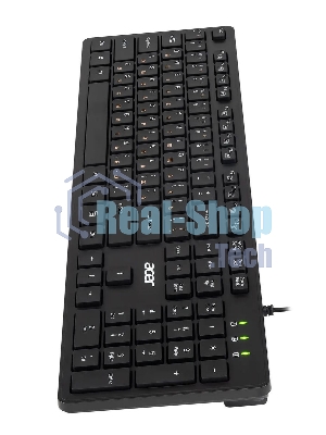 Клавиатура проводная Acer OKW122, USB, черный