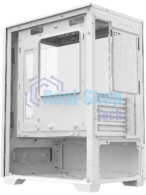 Компьютерный корпус Bloody CC-125 белый без БП mATX 5x120мм 2xUSB2.0 1xUSB3.0 audio bott PSU