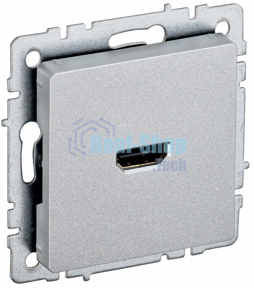 Розетка HDMI IEK BRITE РHDMI-0-БрА алюминий