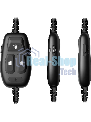Гарнитура Bloody MC750 чёрный, проводная, USB, подсветка