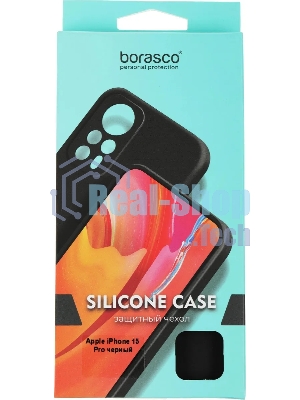 Чехол (клип-кейс) BoraSCO для Apple iPhone 15 Pro черный