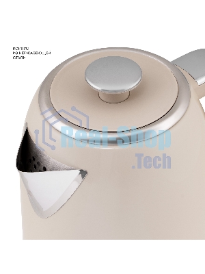 Чайник электрический Galaxy Line GL 0348 1.7л. 2200Вт кремовый корпус: нерж.сталь (ГЛ0348Л)